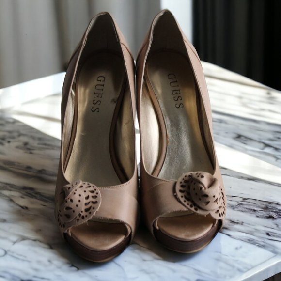 Guess Shoes - Guess Nude platforms high heels 👠